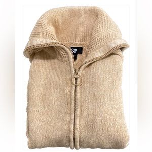 TOGO Golden Knit zip up Women’s Cardigan